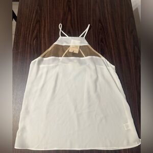 ANGL White and Tan Tank Top